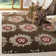 Candelo Hand Tufted Wool/Viscose Floral Rug in Brown