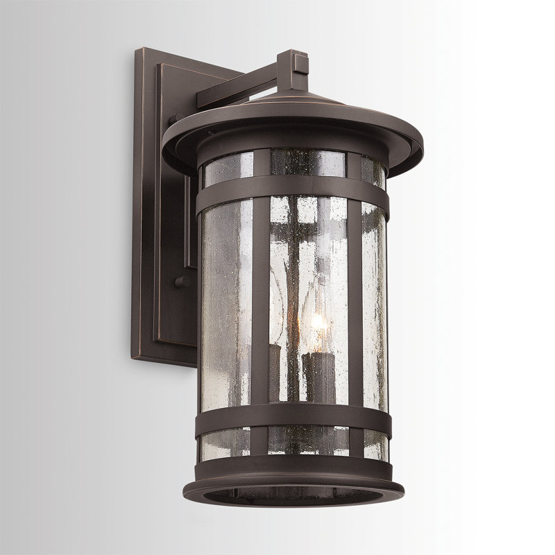 Lanterne murale d'extérieur 2 lumières Herriot, Bronze huilé