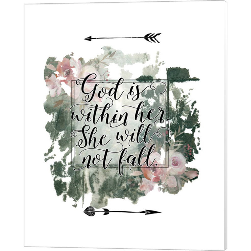 «God Is sein Her Floral» par Tara Moss, art mural sur toile