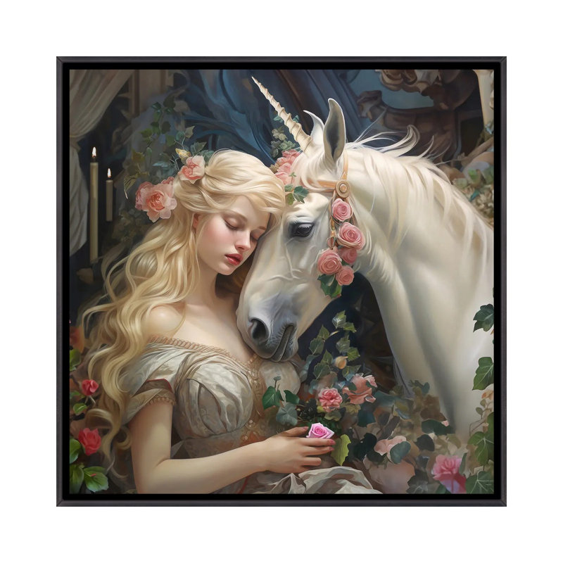 «One True Heart», reproduction d'art sur toile encadrée, Noir patiné, Reproduction encadrée sans passe-partout