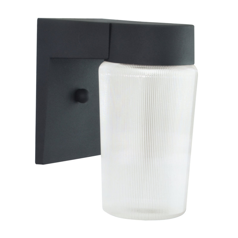 Black Acrylic Energy Star LED Outdoor Wall Sconce