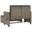 Banc de patio inclinable avec coussins Vidaxl-99049283
