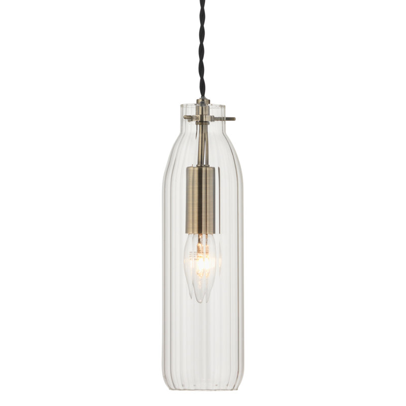 Kelvin 1 - Light Cylinder Pendant, Antique Brass