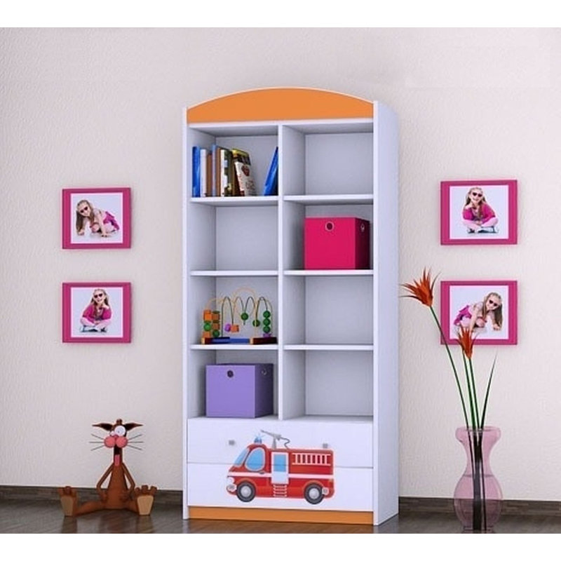 Talon 183cm H X 88cm W Transportation Kids Cube, Orange