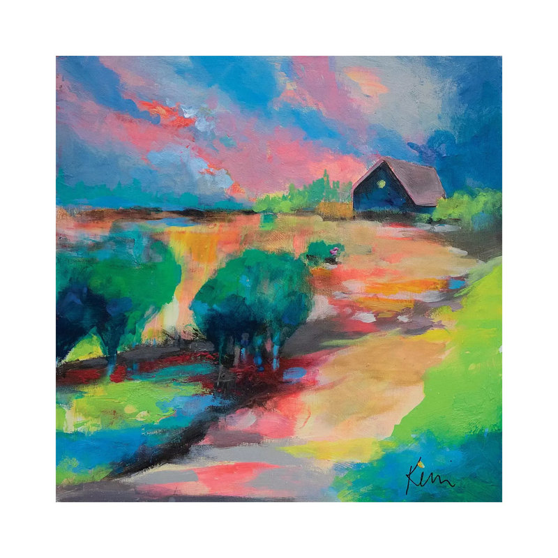 You Know the Way Home 1 Piece Painting on Canvas, 45.72cm H x 45.72cm W x 3.81cm D, Wrapped Canvas