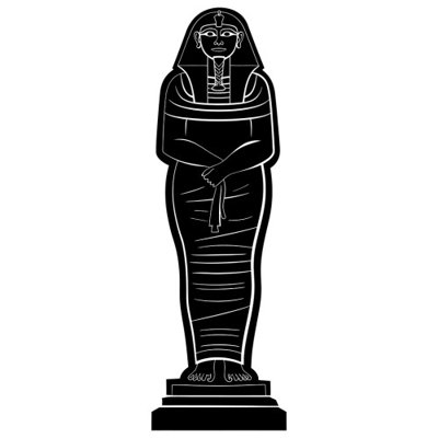 Silhouette de sarcophage égyptien SS11164