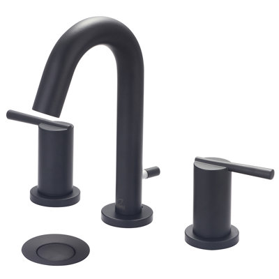 Robinet de salle de bain à large entraxe avec drain I2V