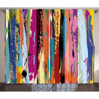 Semi-Sheer Rod Pocket Curtain Panels