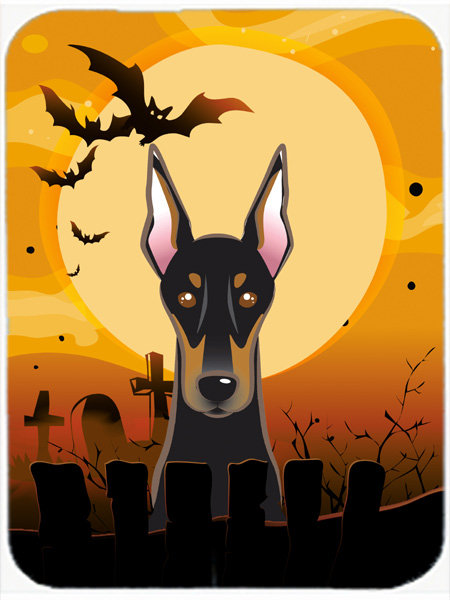 Eila Doberman Glass Cutting Board