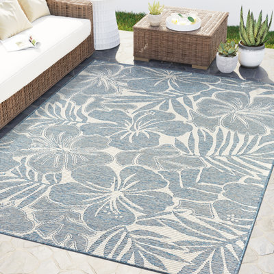 Tapis intérieur / extérieur bleu Abani OCE130A