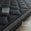 Matelas en mousse à haute densité imperméable de 6 pouces pour lit simple avec tissu matelassé losangé bleu marine-557423967