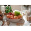 Plateau rond en rotin pour comptoir, table basse, blanc délavé 11,8 po YANGQIHome