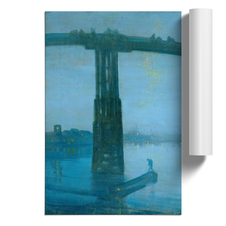 Nocturne Blue And Gold Old Battersea Bridge by James Mcneill Whistler - No Frame Painting