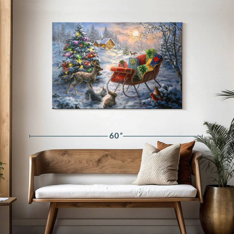 C'est la nuit avant Noël, H 30 po x l 45 po