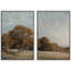 «Autumnal Oak Majesty Rustic Landscape», 2 pièces sur toile-98373993-98373990