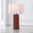Elsee Burl Wood Table Lamp
