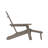 Ayleah Commercial All-Weather HDPE Adirondack Chair with Cup Holder and Pull Out Ottoman-959119770