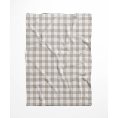 Proper Gingham Velveteen Fleece Blanket