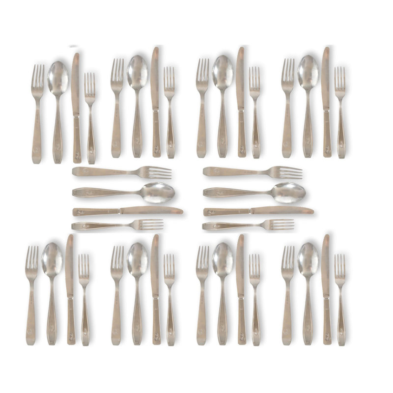 Service de couverts Midcentury Maritime avec ancres pour 10 personnes
