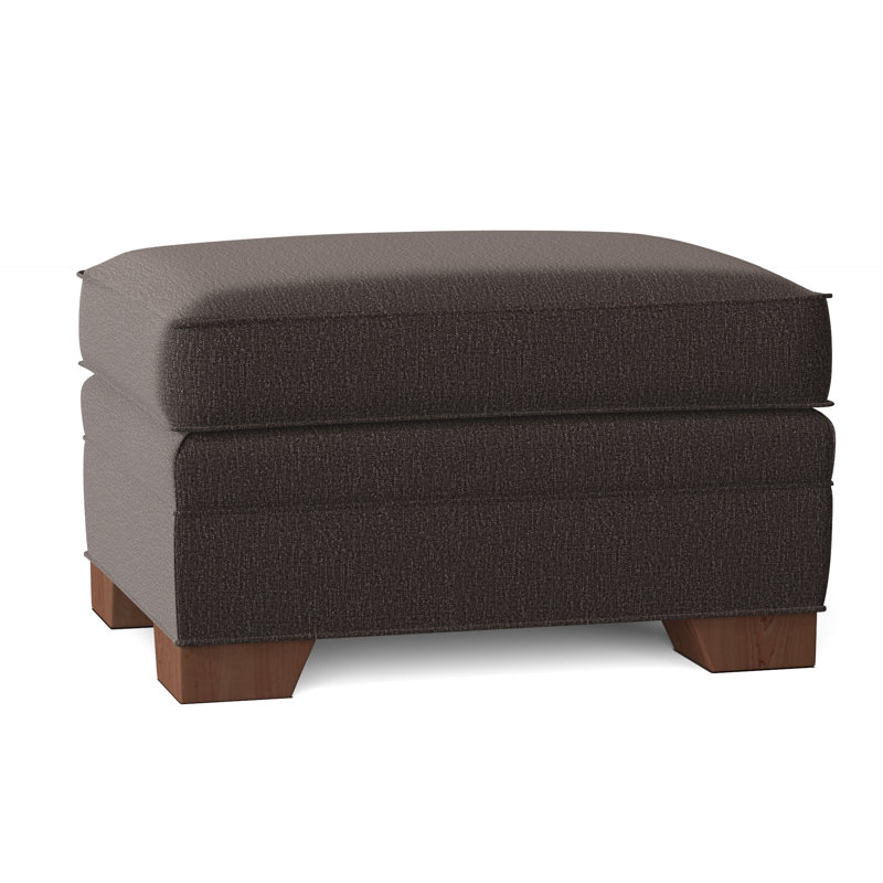 Repose-pieds rectangulaire Adrena, Chenille performance gris foncé Craftwood 45