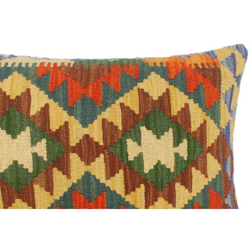 Wicks Cotton Reversible Throw Pillow