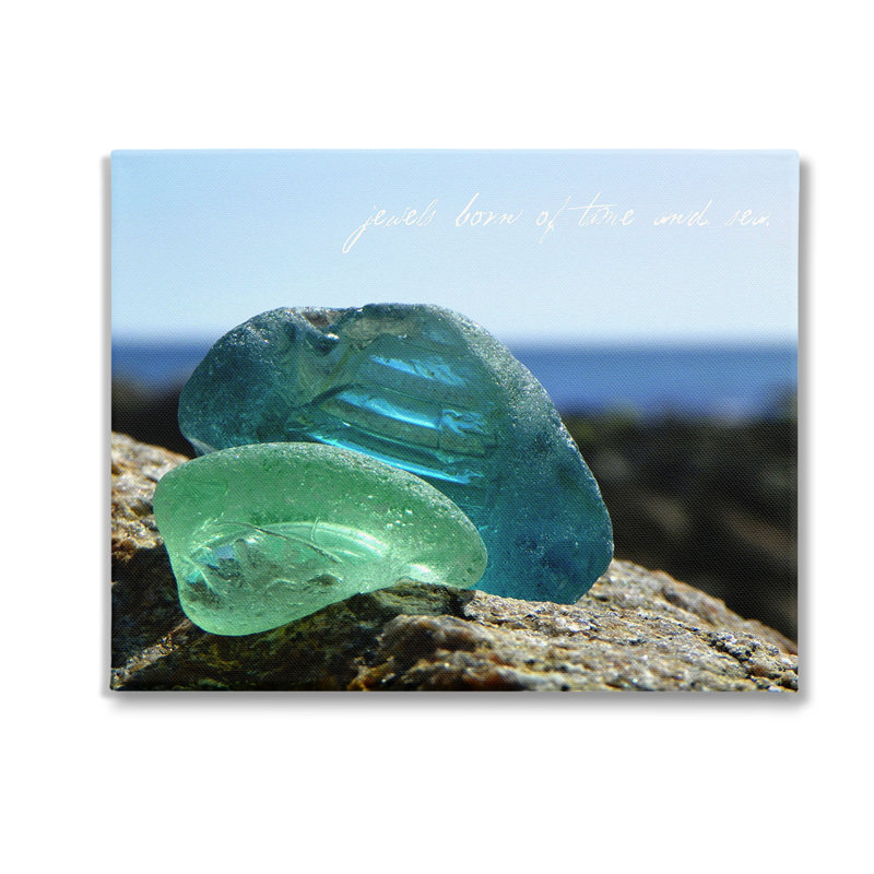 "Sea Glass Photographie Expression" par Graffitee Studios sur toile, H 16 po x l 20 po