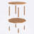 Columbia Octagon Coffee Table, Solid Beech Wood Accent Table for Living Room and Lounge-203354994