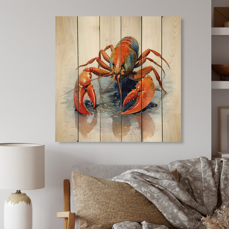 " Freshwater Crayfish III ", 25" H x 25" W x 0.78" D