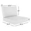 Coussin de chaise longue d'extérieur 28,5 po Lani Sunbrella®-1546734252