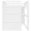 Full Size Loft Bed With In White - Crafted From Solid Wood Ensuring A Restful And Refreshing Sleep-445911054-445911055