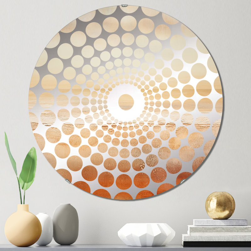 Michena - Miroir décoratif à cercles concentriques, 31,4 po x 31,4 po