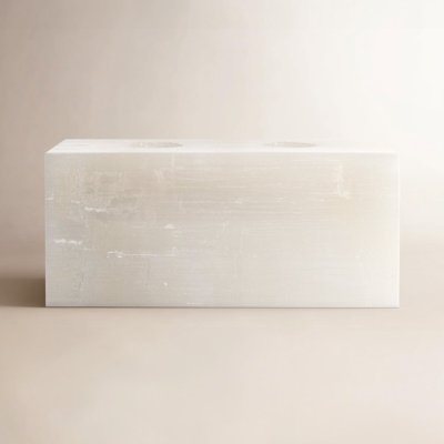 Selenite Votive Candle Holder
