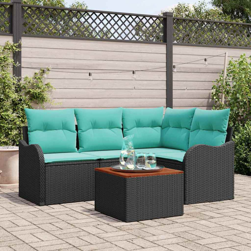 Ensemble de canapé de jardin avec coussin 5 pièces vidaXL