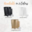 Ensemble de poubelle et brosse de toilette Autumn Alley Jamie Line - Doré-118874690