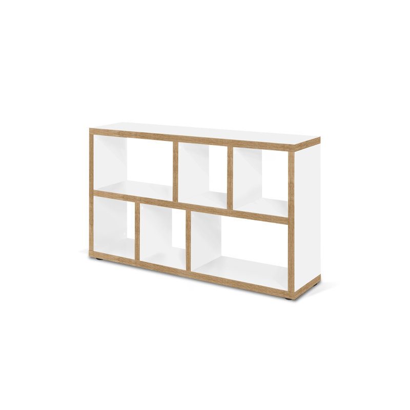Alpharetta 150cm W - Console Table, Pure White/Plywood Edge