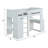 Aerika Transitional Twin Loft Bed with Desk and Wardrobe in White
