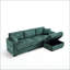 Canapé modulaire moderne en L en chenille avec deux ports USB, poches latérales et rangement pour repose-pieds, confort surdimensionné-1249219156
