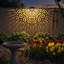 Solar Fence Lights Outdoor 4 Pack Solar Step Lights Led Powered Wall Lights Waterproof Warm Yellow Decor For Garden Backyard Front Door