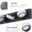Luminaires de salle de bain à DEL avec miroir - noir 6, à intensité variable, rotatif, économie d'énergie, facile à assembler à 6 lumières murales de salle de bain à intensité variable, DEL, conception rotative, économie d'énergie, installation et montage simples-515571706-515571704-515571703