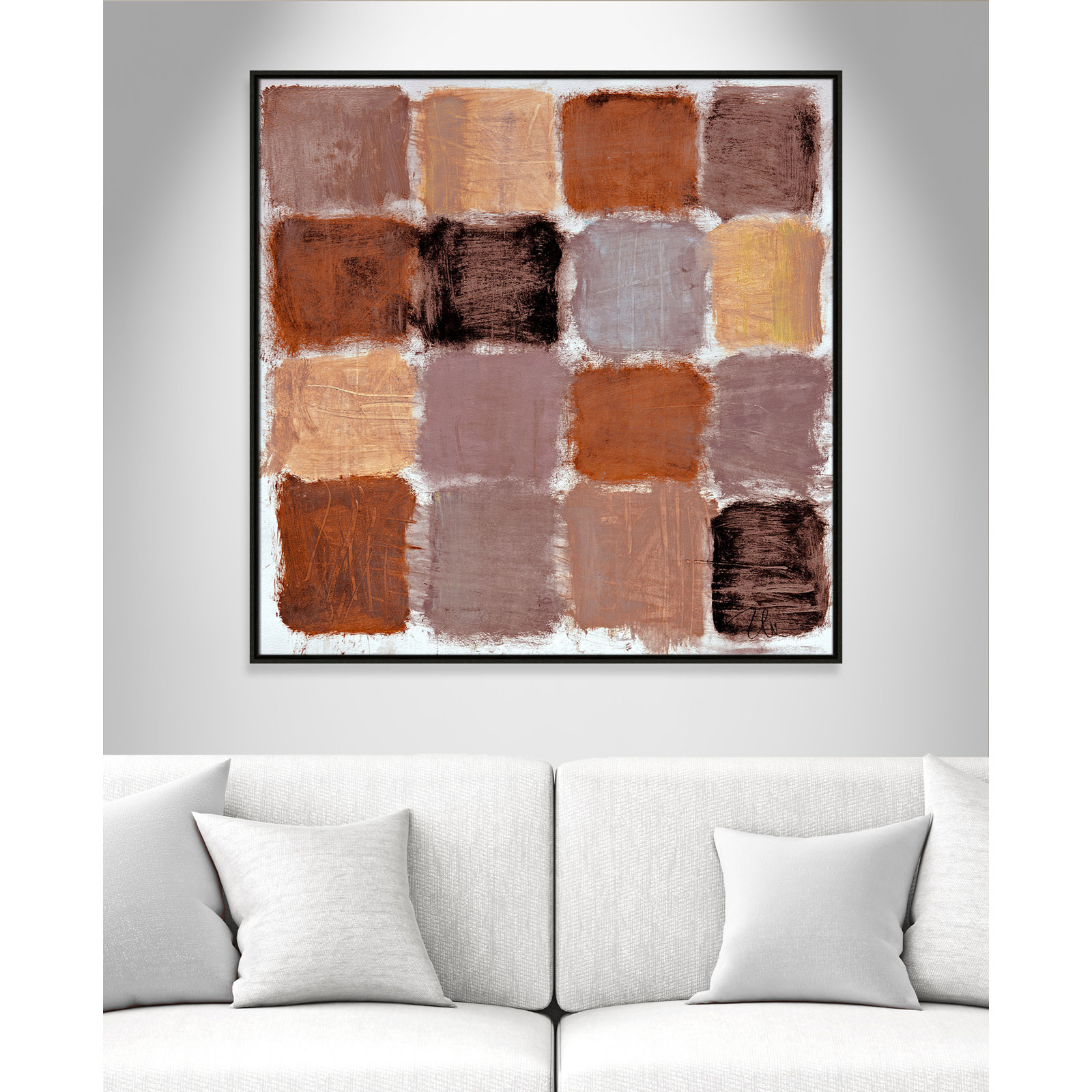 Coppola "Powder Room Spice Reflections" Print, 41.5" H x 41.5" W, Espresso