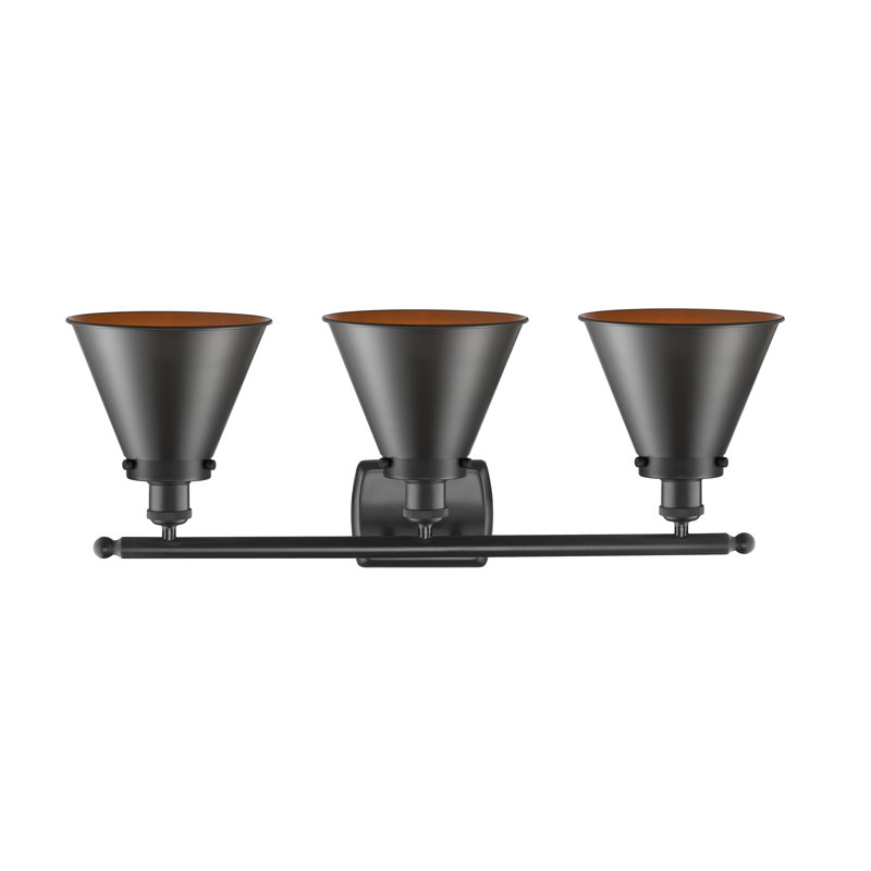 Éclairage pour salle de bain 3 lumières Donovan, Incandescente, Bronze huilé