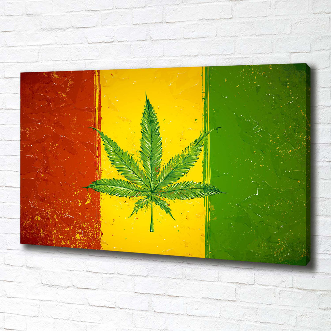 Rasta Flagge - Kunstdrucke auf Leinwand