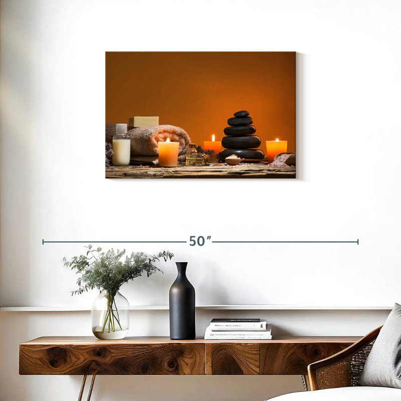 Nature morte au spa Kerrick, H 20 po x l 30 po