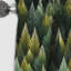 Motif vert forêt - Rideau floral - Rideau occultant floral - 1 panneau-107548213