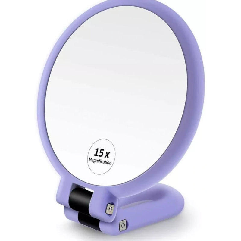 Miroir de plancher rond Zuckerman, Mauve