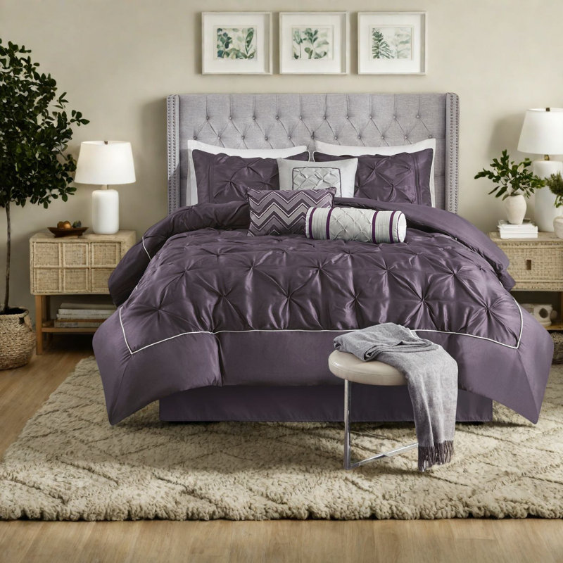Ensemble de literie 7 pièces Elegant Plum