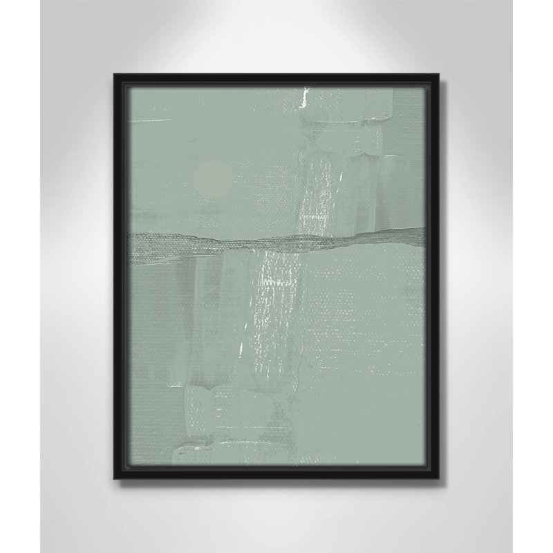 Attica - Toile à cadre flottant, Noir, H 15,5 po x l 12,5 po x P 2 po
