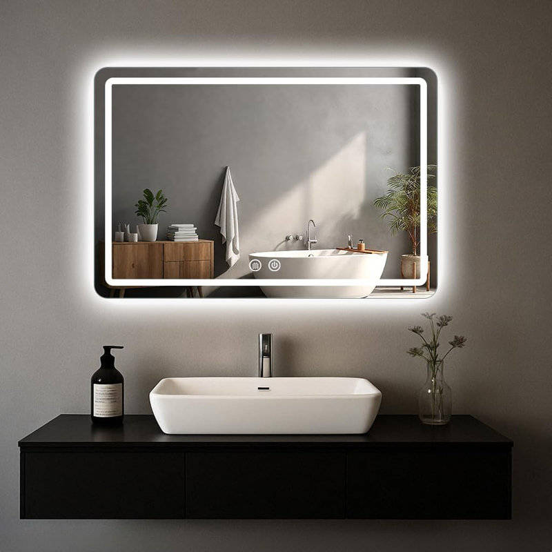 Miroir de salle de bain Led, 32 po x 40 po
