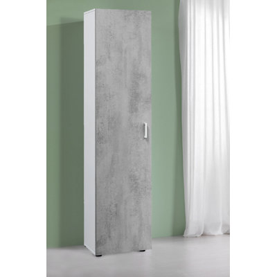 Reno Auxiliary Cabinet With 1 Door And 3 Shelves, Tall Column Cabinet, 41X37H182 Cm