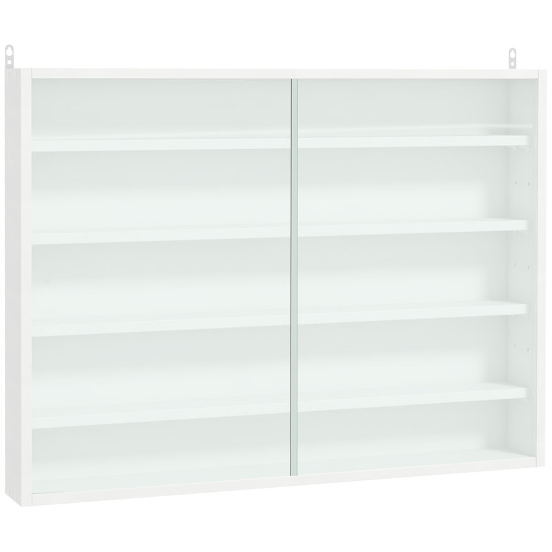 5-Tier Display Cabinet, White